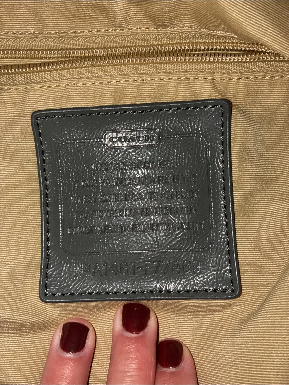 Coach Charcoal Signature Nylon Duffel Bag